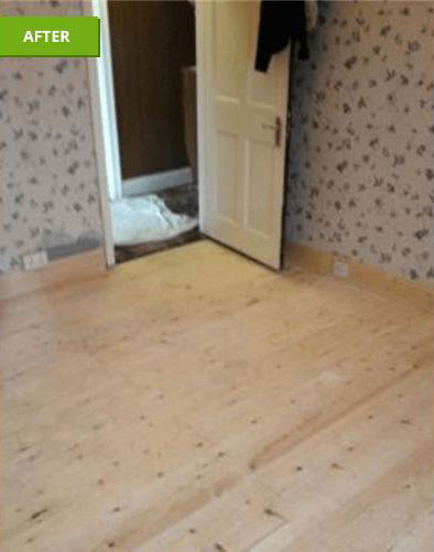 New floor  - Joists fitted then new floor on top
