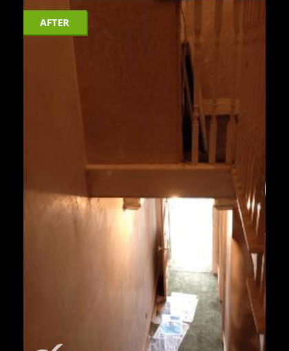 Staircase re-plaster - 